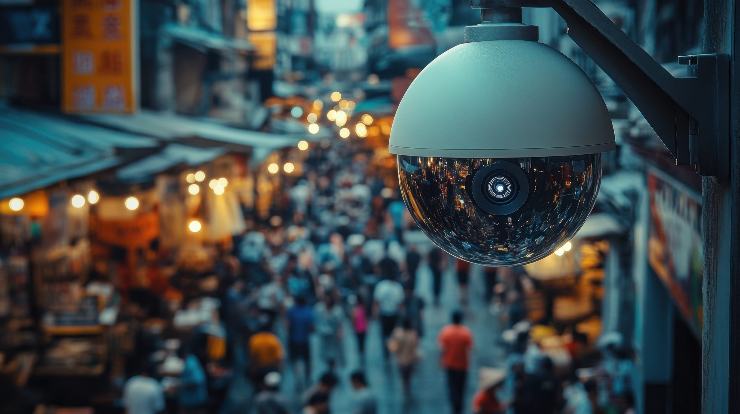 cctv camera on a street